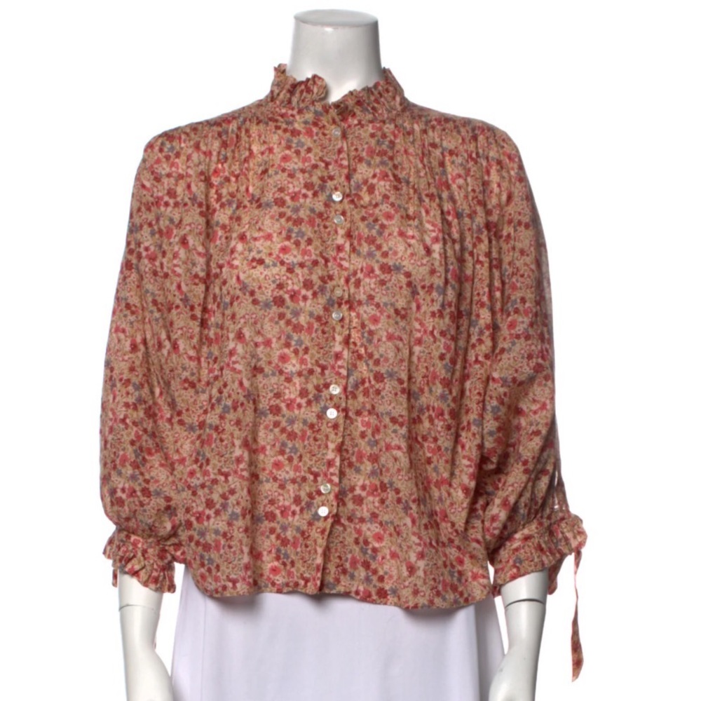 Doen Mock-neck Blouse